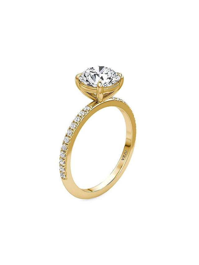 Womens VRAI x Saks 18K Yellow Gold & 1.67 TCW Lab-Grown Diamond Solitaire Engagement Ring Product Image