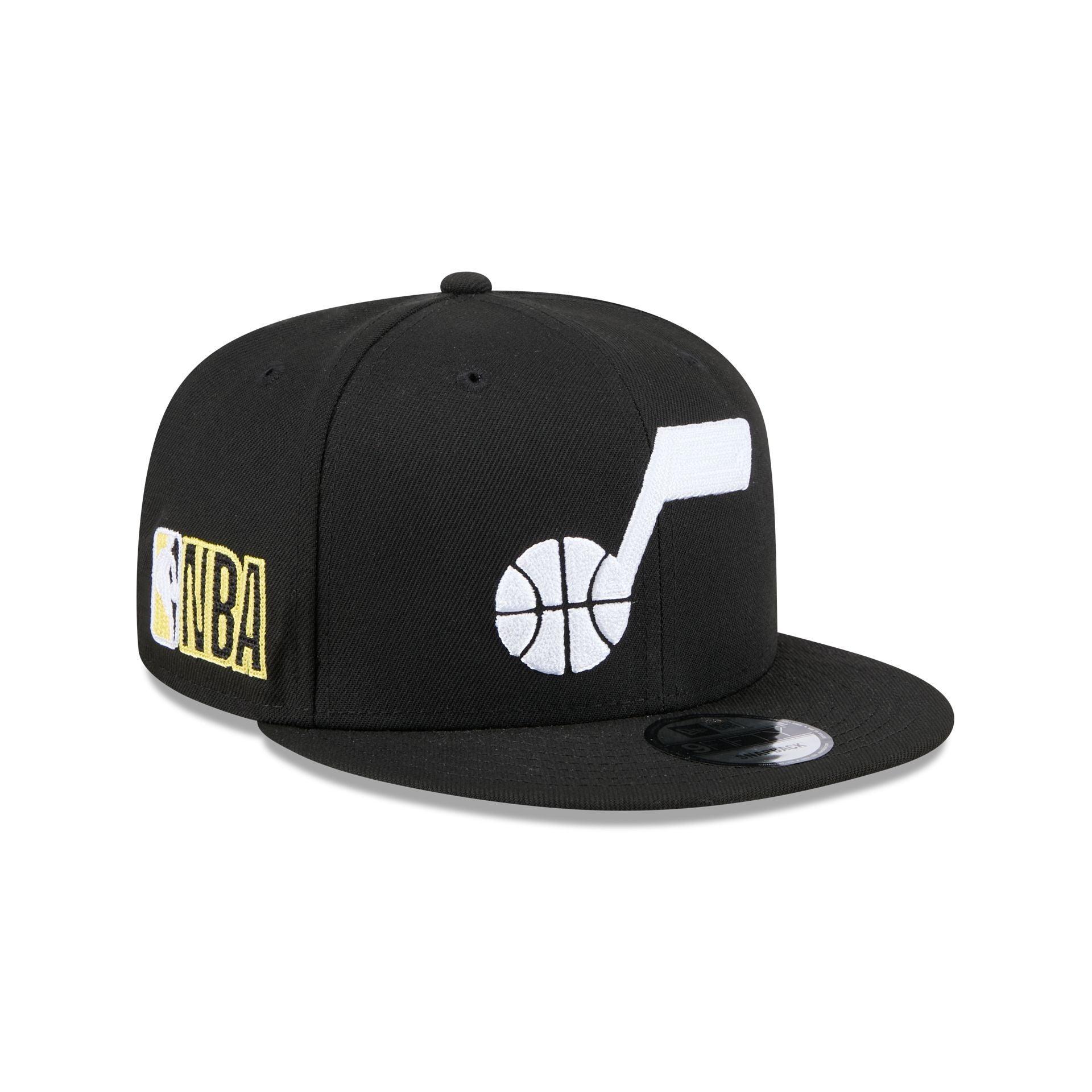 Alpha Industries x Utah Jazz Black 9FIFTY Snapback Hat Male Product Image