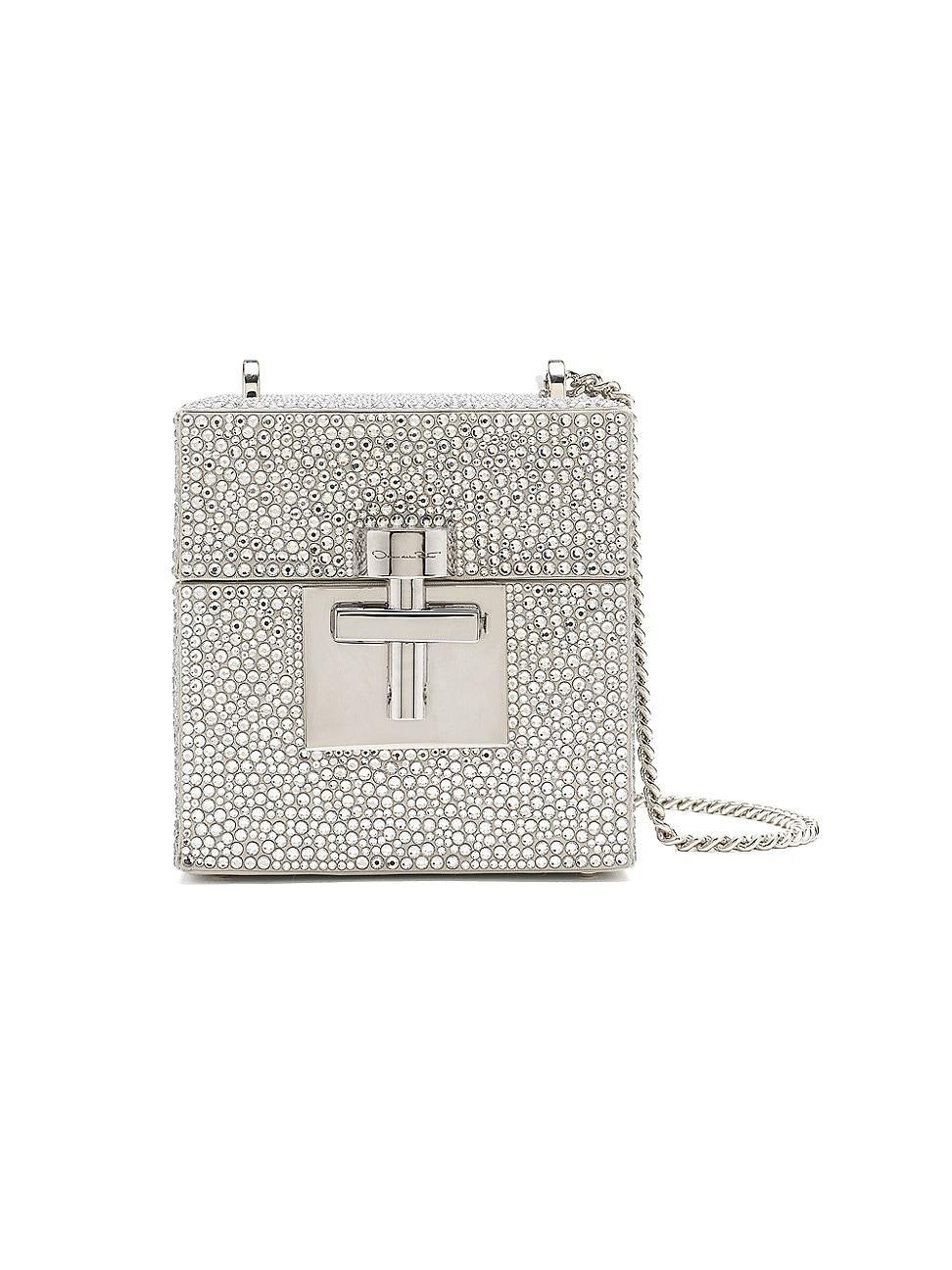 Womens Alibi Crystal Satin Cube Top-Handle Bag Product Image