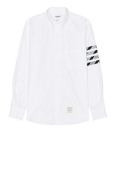 Thom Browne 4 Bar Straight Fit Shirt in White product image