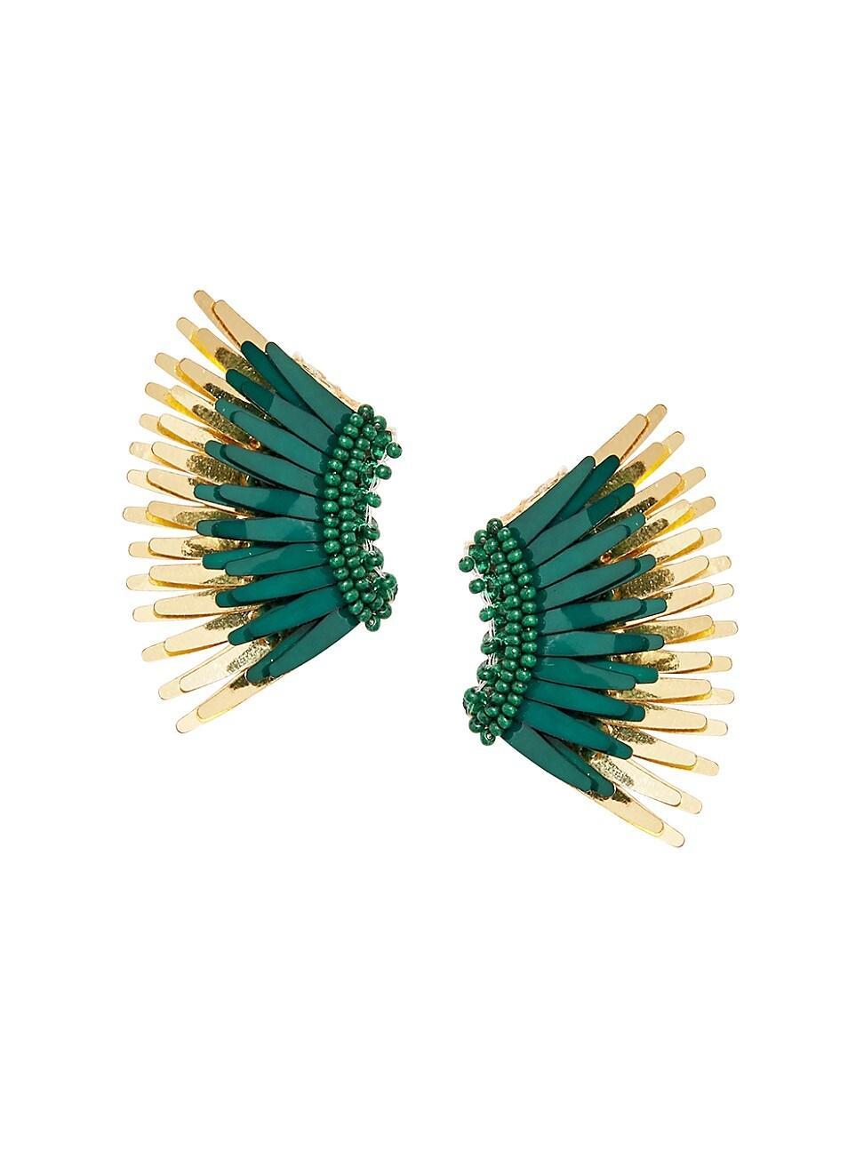 Womens Madeline Goldtone & Mixed-Media Mini Wing Earrings Product Image