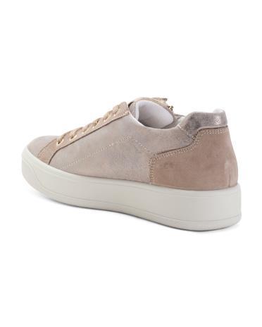 Leather Sneakers for Women | Leather/Man-Made Sole/Metal Product Image