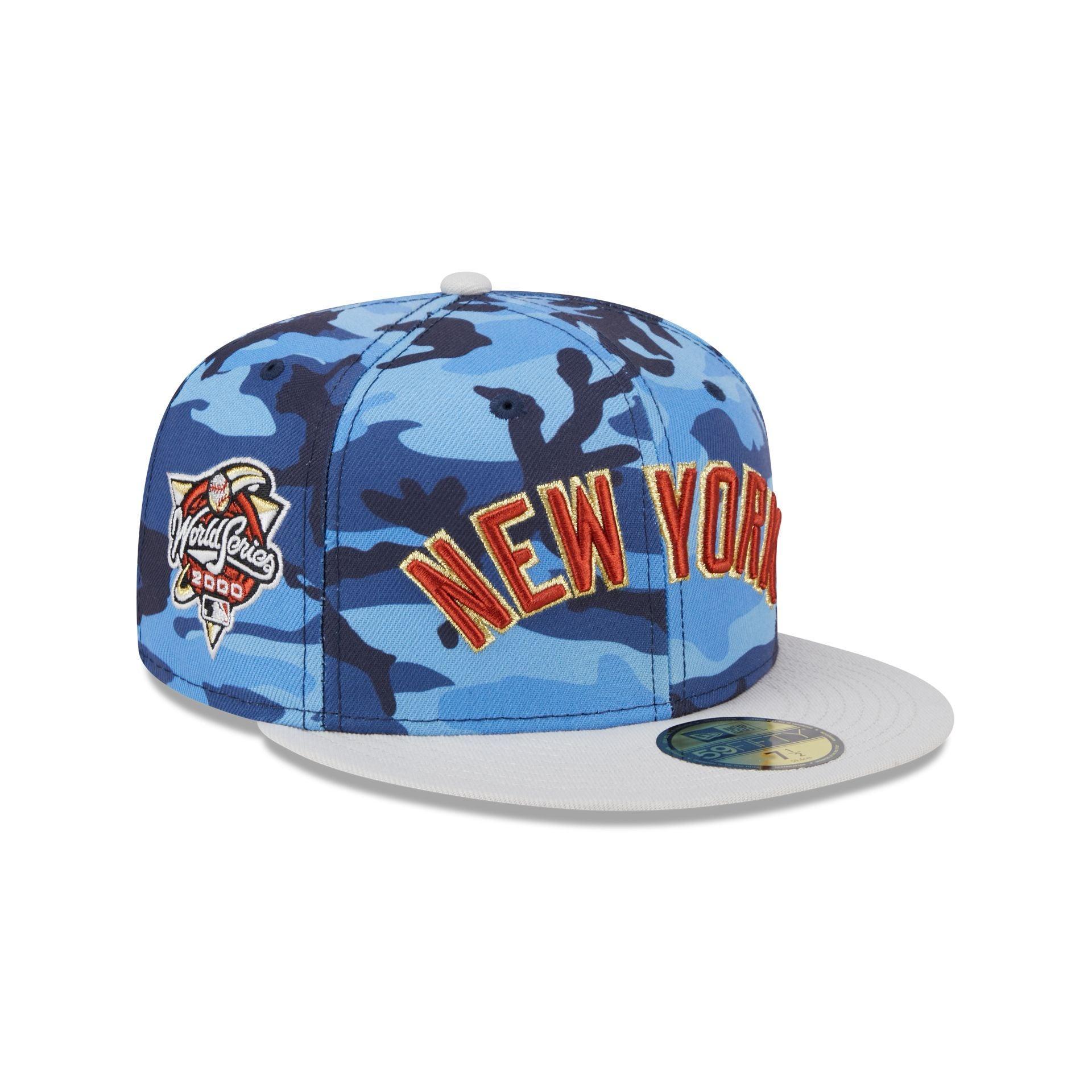 New York Yankees Blue Camo 59FIFTY Fitted Hat Male Product Image