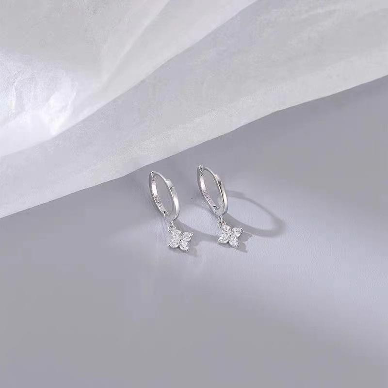 Sterling Silver CZ Drop Earring Product Image