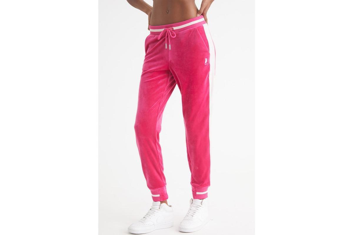 Juicy Couture Womens Color Block Jogger With Contrast Rib Product Image