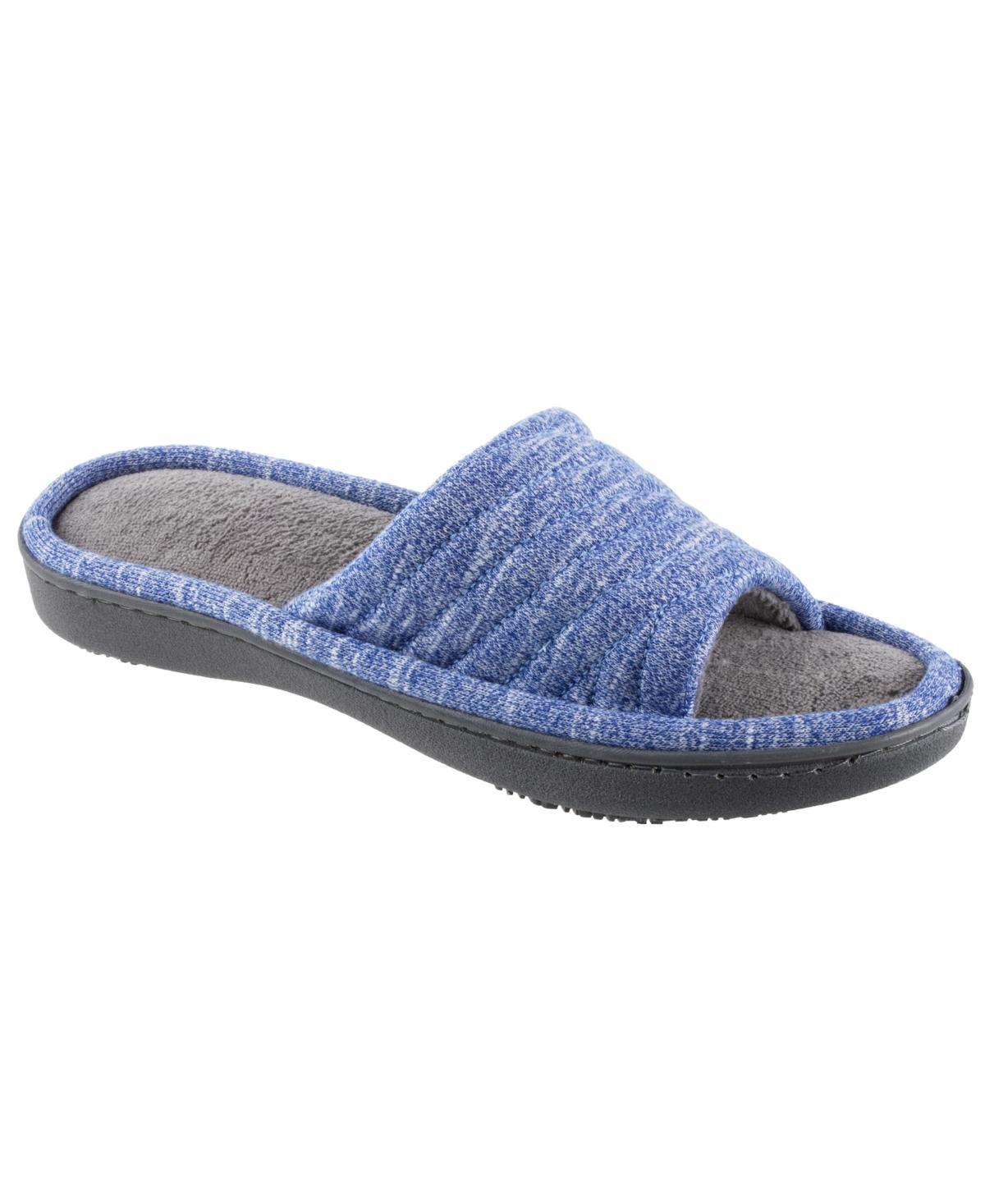 isotoner Andrea Space Knit Womens Slide Slippers Grey Product Image