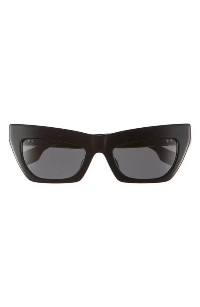 BURBERRY Be4405f Tb Monogram Acetate Cat-eye Sunglasses In Black Product Image