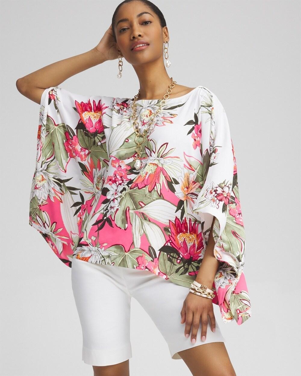 Floral Poncho Product Image