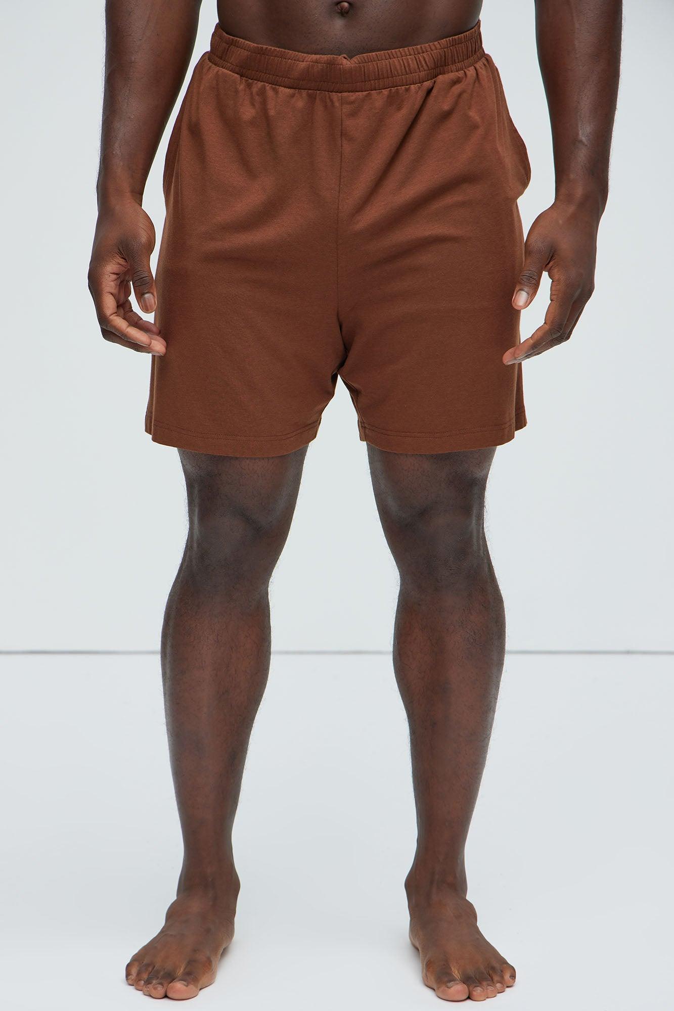 Essential Modal Lounge Shorts - Brown Product Image