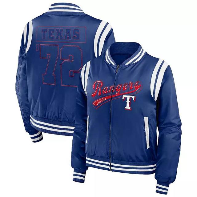 Womens WEAR by Erin Andrews Garnet Colorado Avalanche Baller Full-Zip Bomber Jacket Product Image