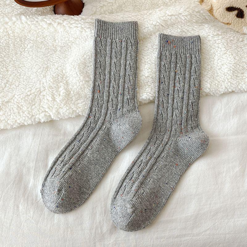 Melange Crew Socks Product Image