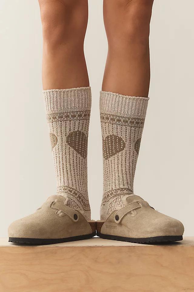 American Trench Heart Cable-Knit Socks Product Image