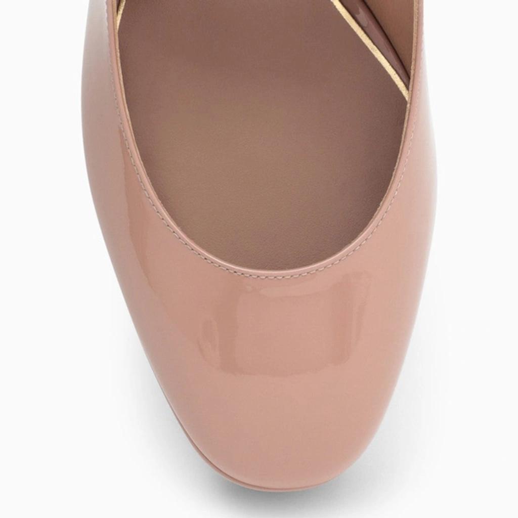 VALENTINO GARAVANI Tan-go Patent Leather Pumps In Rose Cannelle Product Image