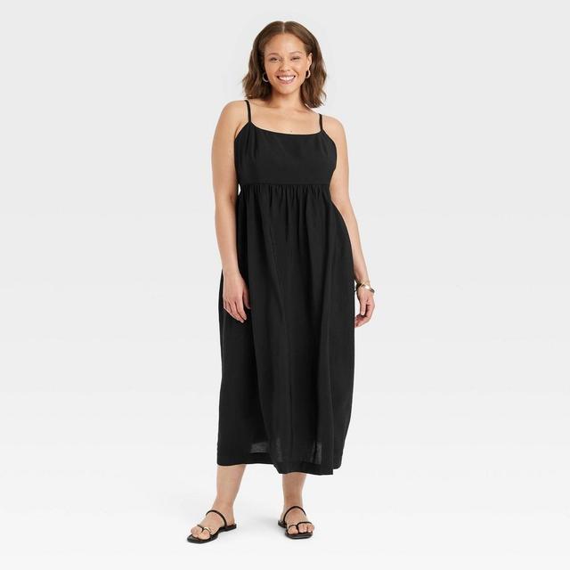 Womens Best Ever Midi Dress - A New Day Black XXL Product Image