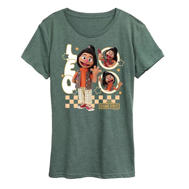 Womens Sesame Street Ji-Young Leo Graphic Tee Product Image