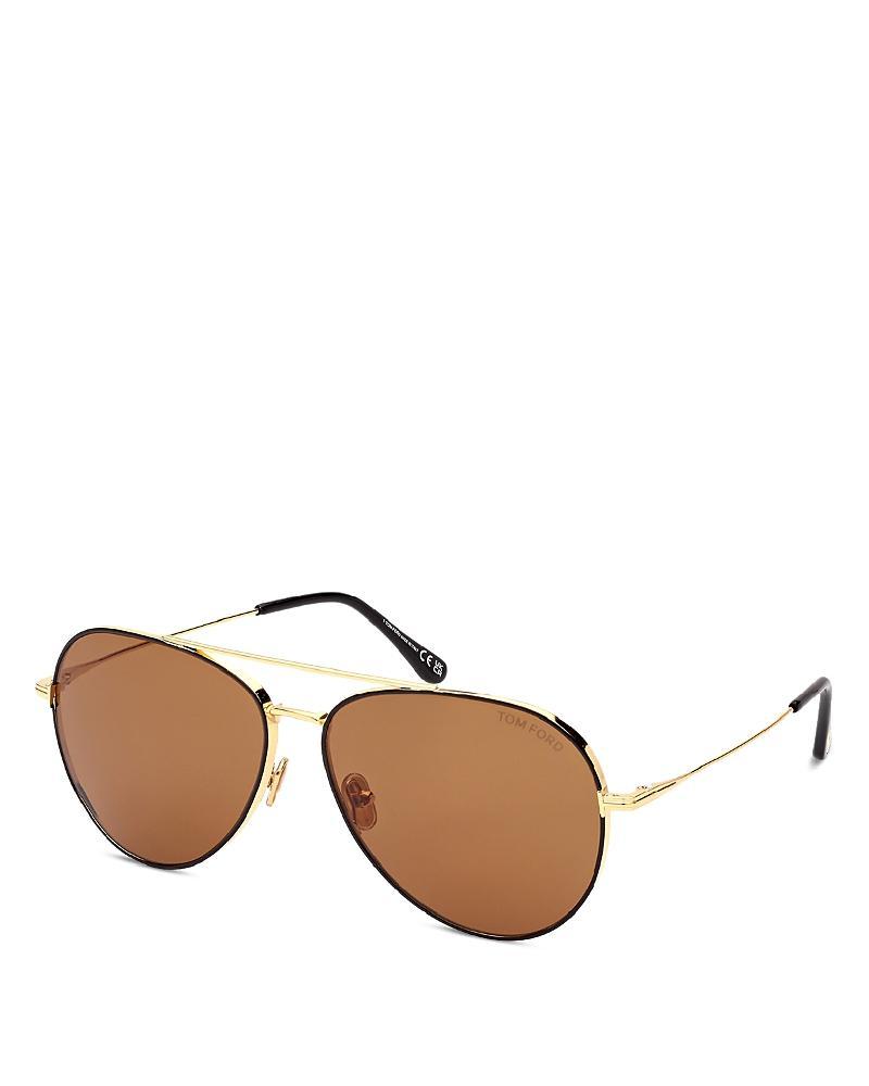 FERRAGAMO Gancini Evolution 61mm Aviator Sunglasses Product Image