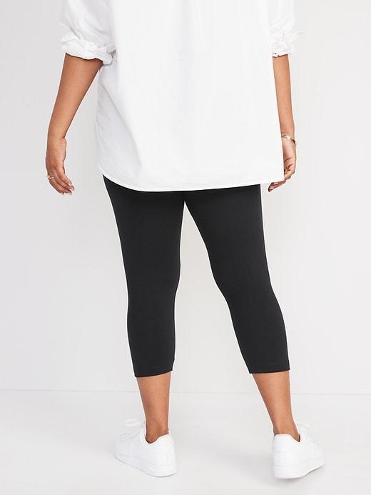 High-Waisted Crop Leggings Product Image