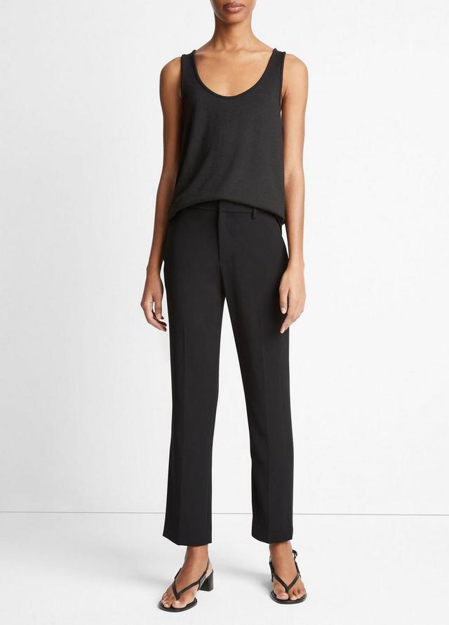 Crepe Tailored Straight-Leg Pant Product Image