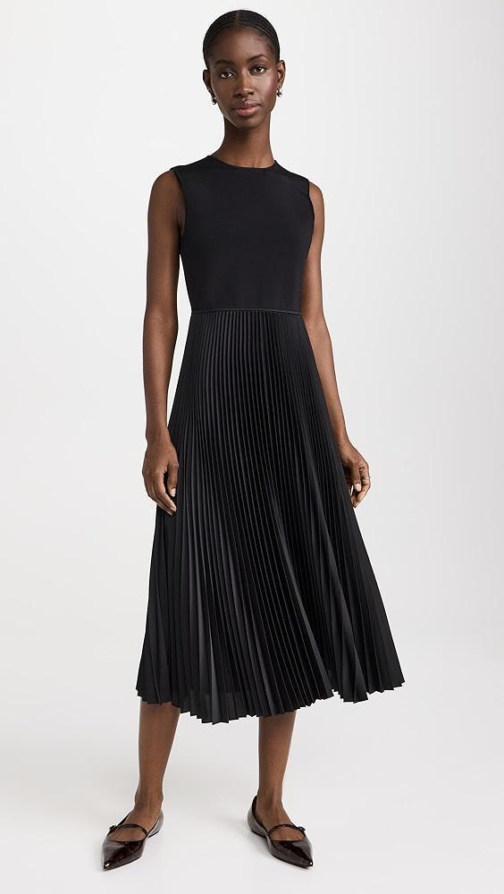 Theory Crew Sleeveless Pleated Dress | Shopbop Product Image