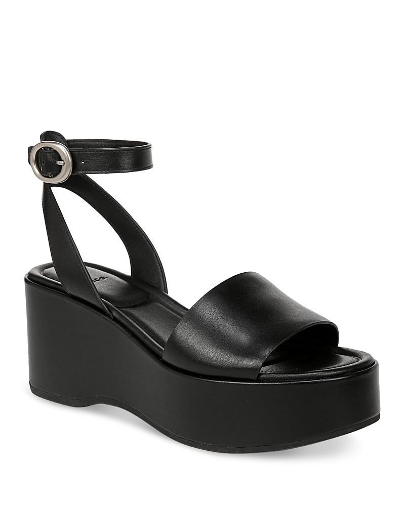 Women's Phillipa Leather Platform Ankle Strap Sandals In Doe Product Image