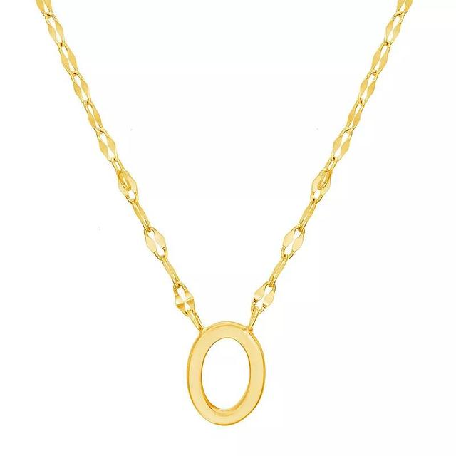 Paige Harper Initial Necklace, Womens O Gold Tone Product Image