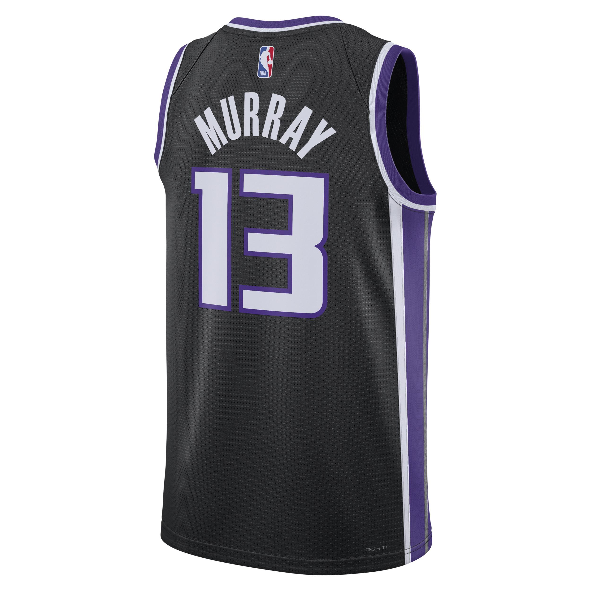 Mens and Womens Nike Keegan Murray Black Sacramento Kings Swingman Jersey - Icon Edition - Black Product Image