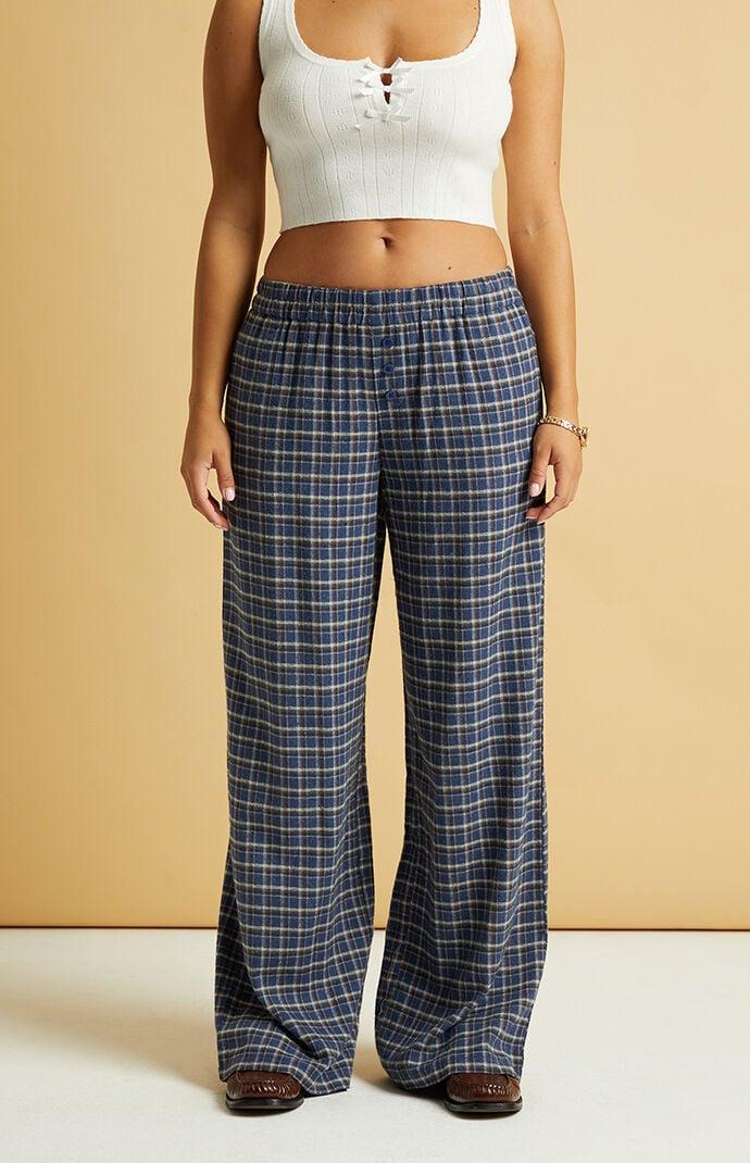 Beverly and Beck Womens Flannel Boxer Pants - Product Image