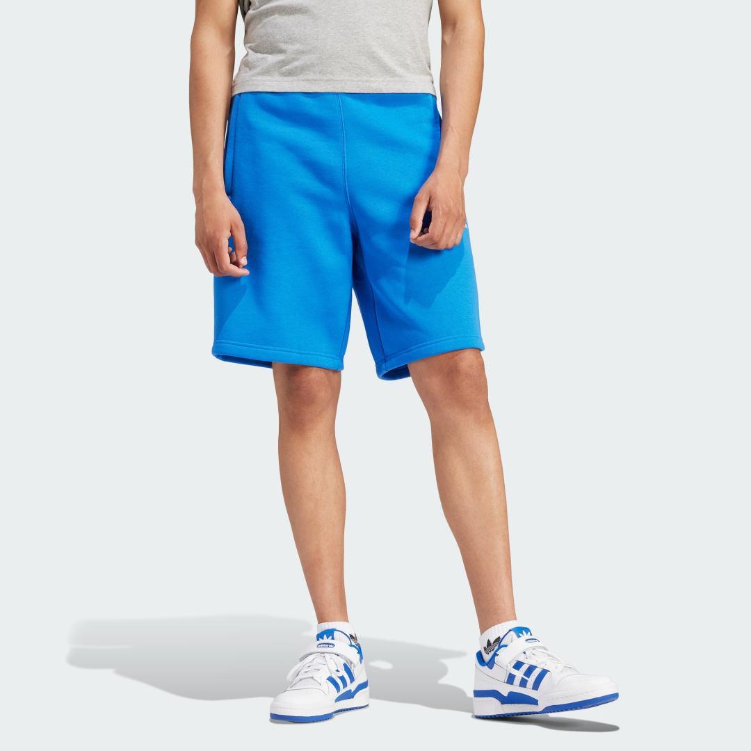 adidas Trefoil Essentials Shorts Blue XS Mens Product Image