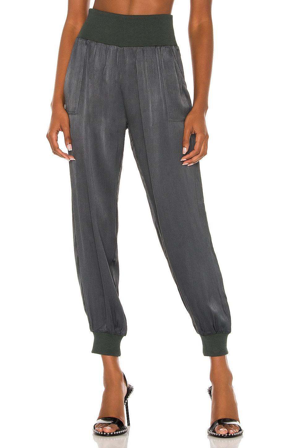 BLACK Sleek Textured Pant Bobi Product Image