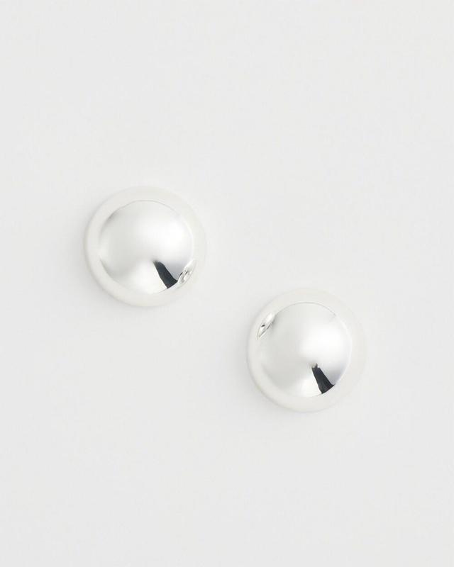 No Droop Silver Tone Bead Stud Earrings   Chico's - Silver - Women Product Image