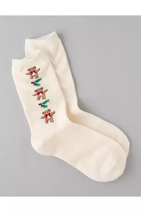 AE Teddy Bear Crew Sock Women's Product Image