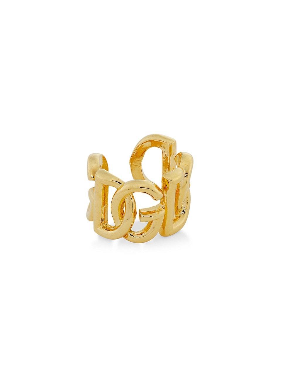 Womens Goldtone Monogram Ear Cuff Product Image