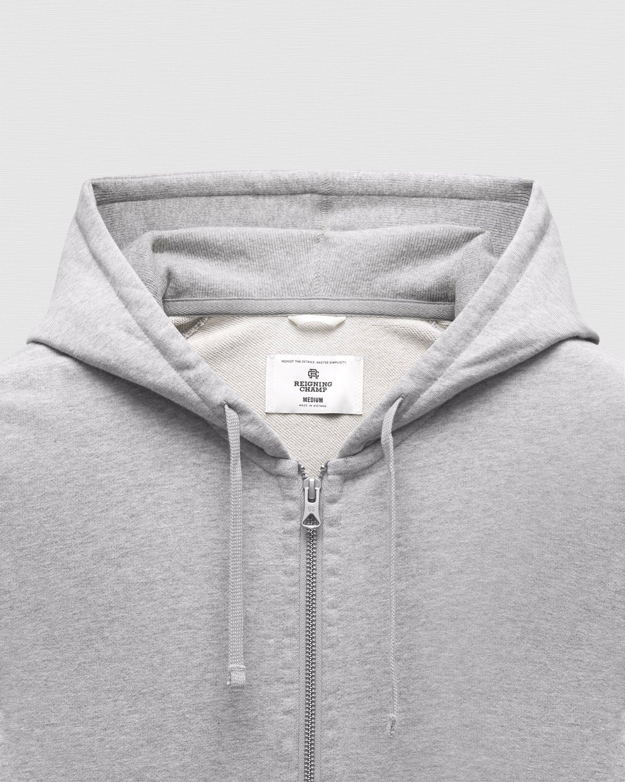 Midweight Terry Slim Zip Hoodie Male Product Image