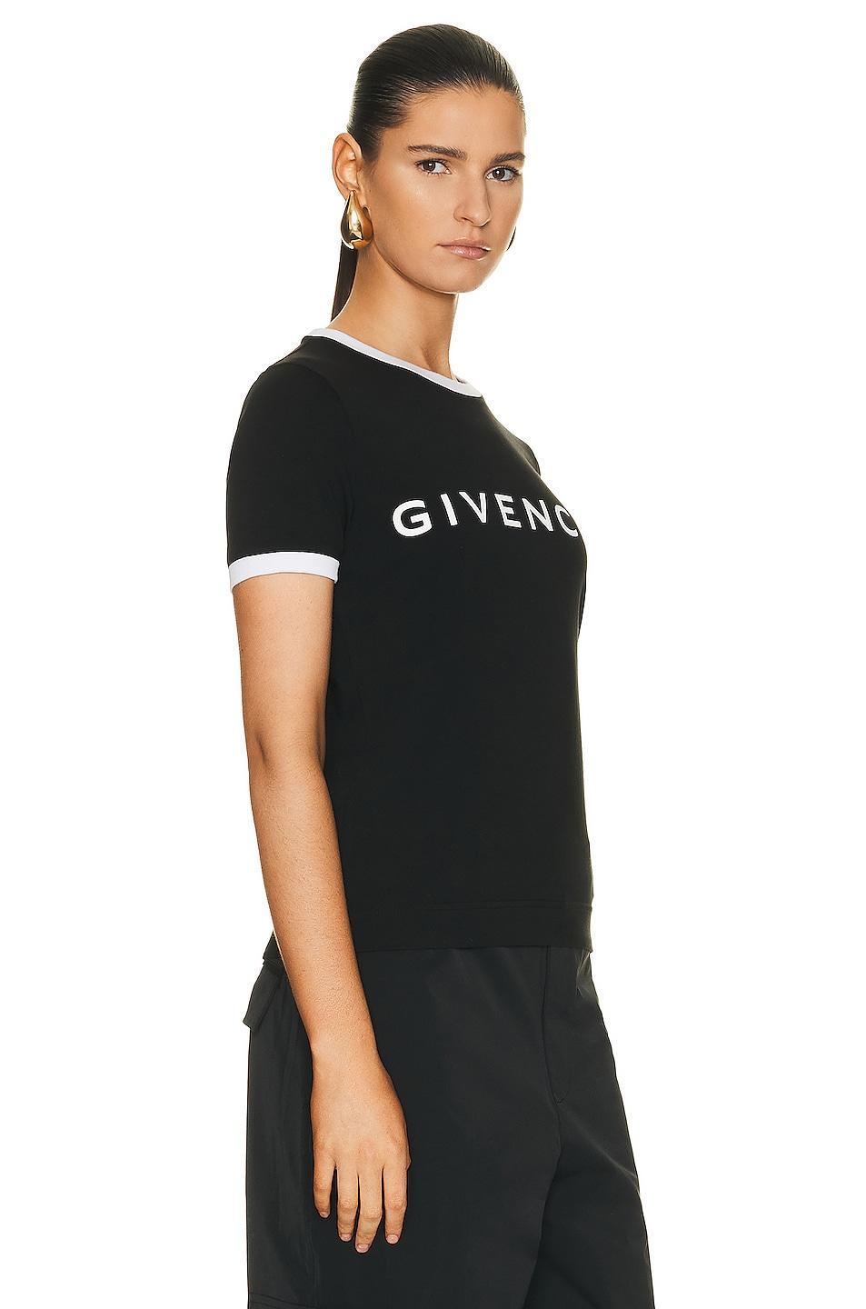 Givenchy Ringer T-shirt in Black Product Image