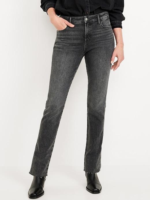 High-Waisted Vintage Slim Jeans Product Image