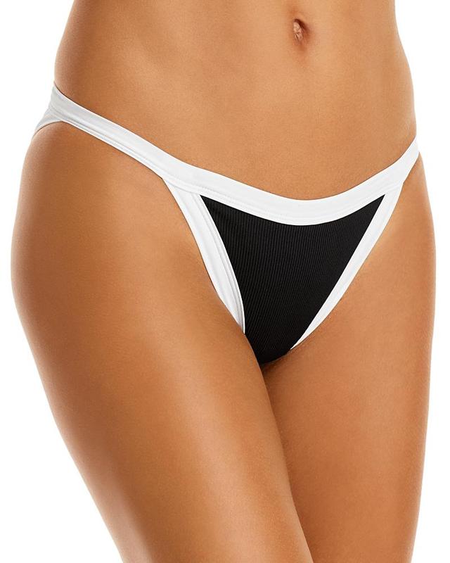 Ridin High Ribbed Vacay Two-Tone Bikini Bottom Product Image