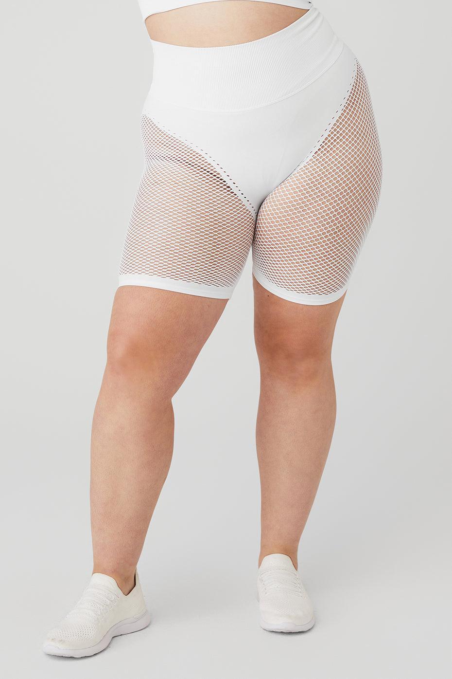 Seamless High-Waist Limitless Open Air Short - White Female Product Image