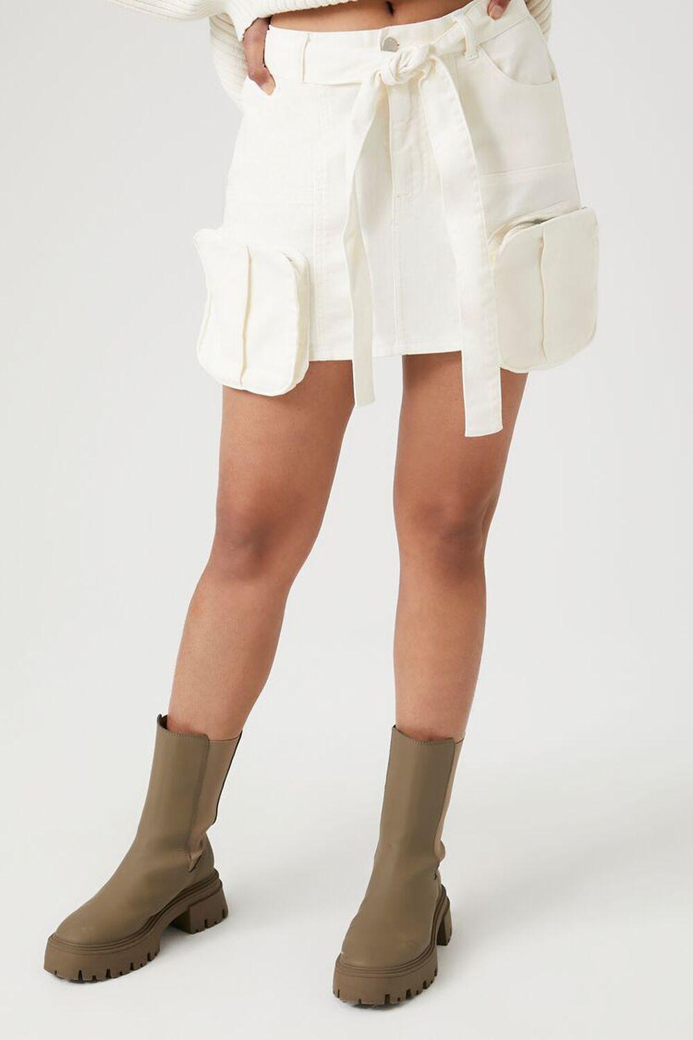 Twill Utility Cargo Mini Skirt | Forever 21 product image