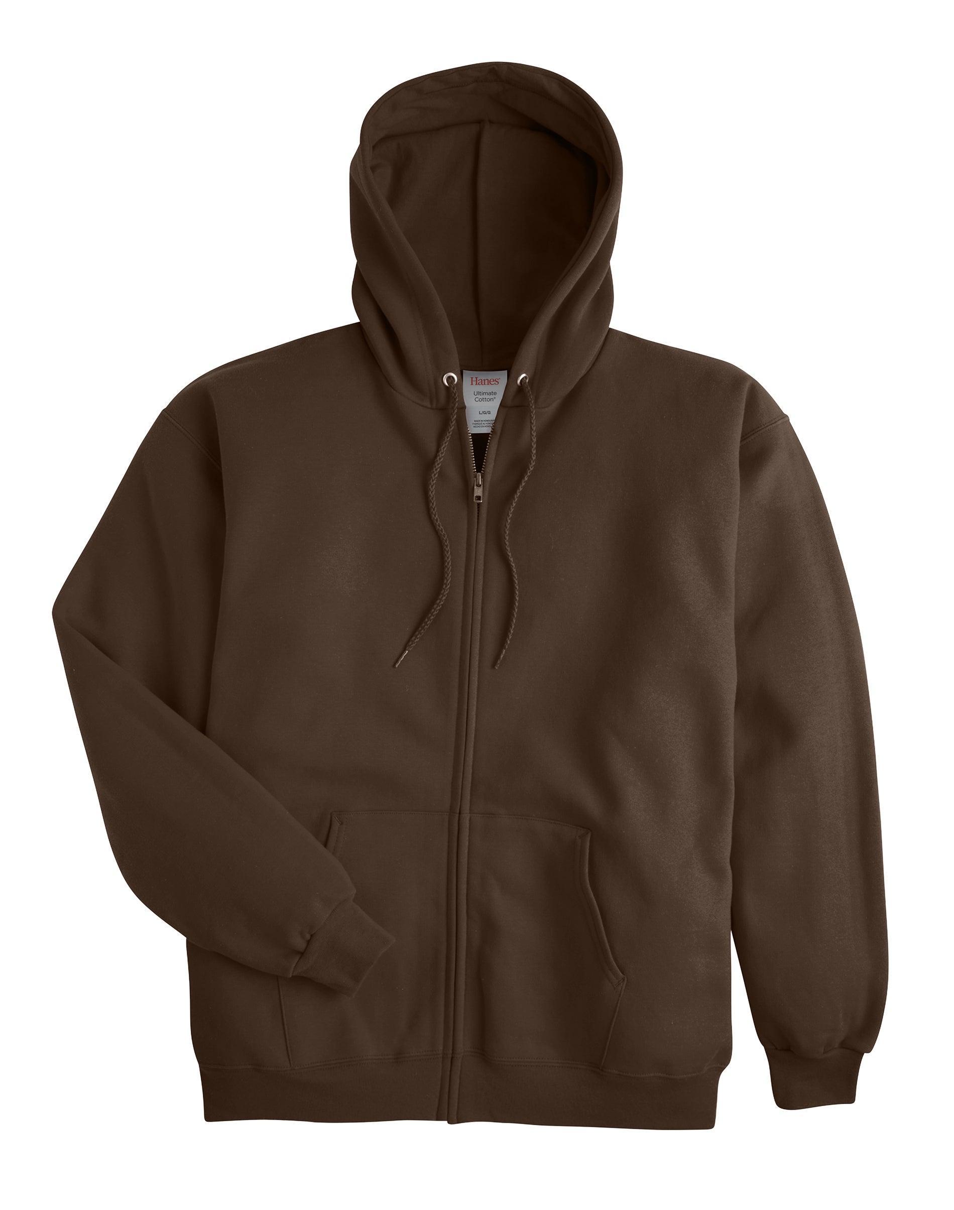 Hanes Ultimate Mens Full-Zip Heavyweight Fleece Hoodie Product Image