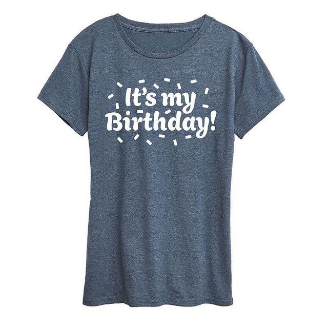 Womens Its My Birthday Graphic Tee Product Image