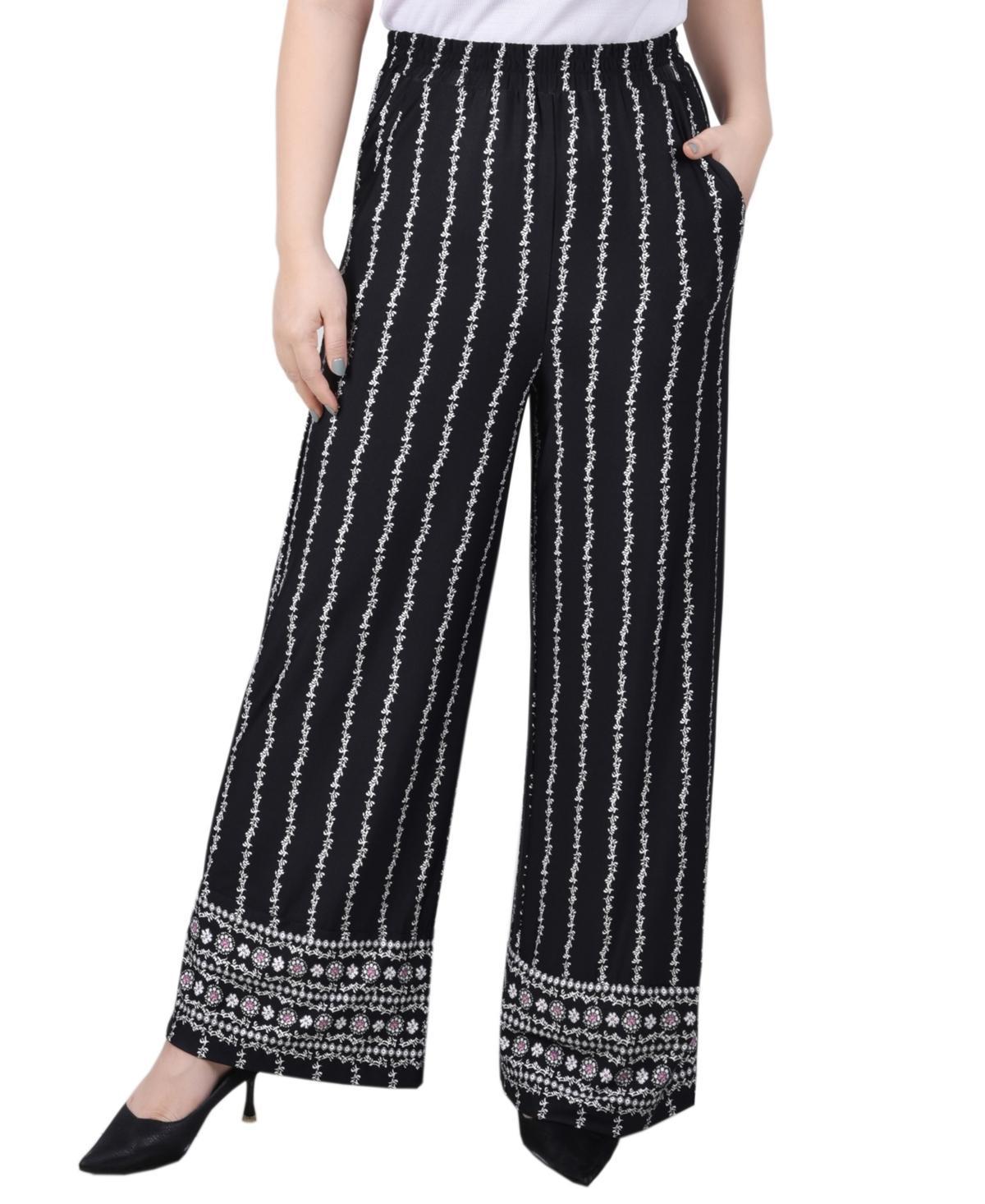 Ny Collection Petite Wide Leg Pull On Pants Product Image