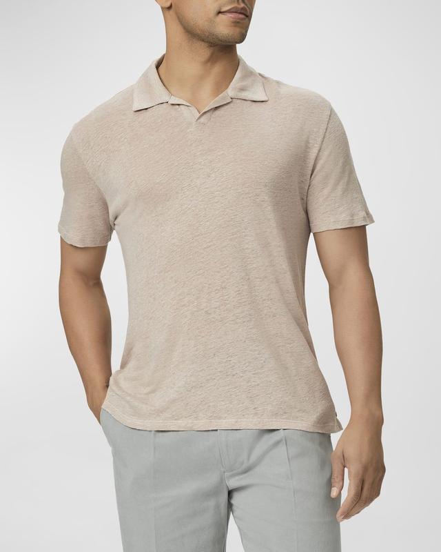 Mens Shelton Linen Polo Shirt Product Image