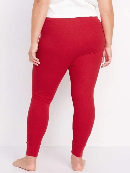 High-Waisted Waffle Pajama Leggings Product Image