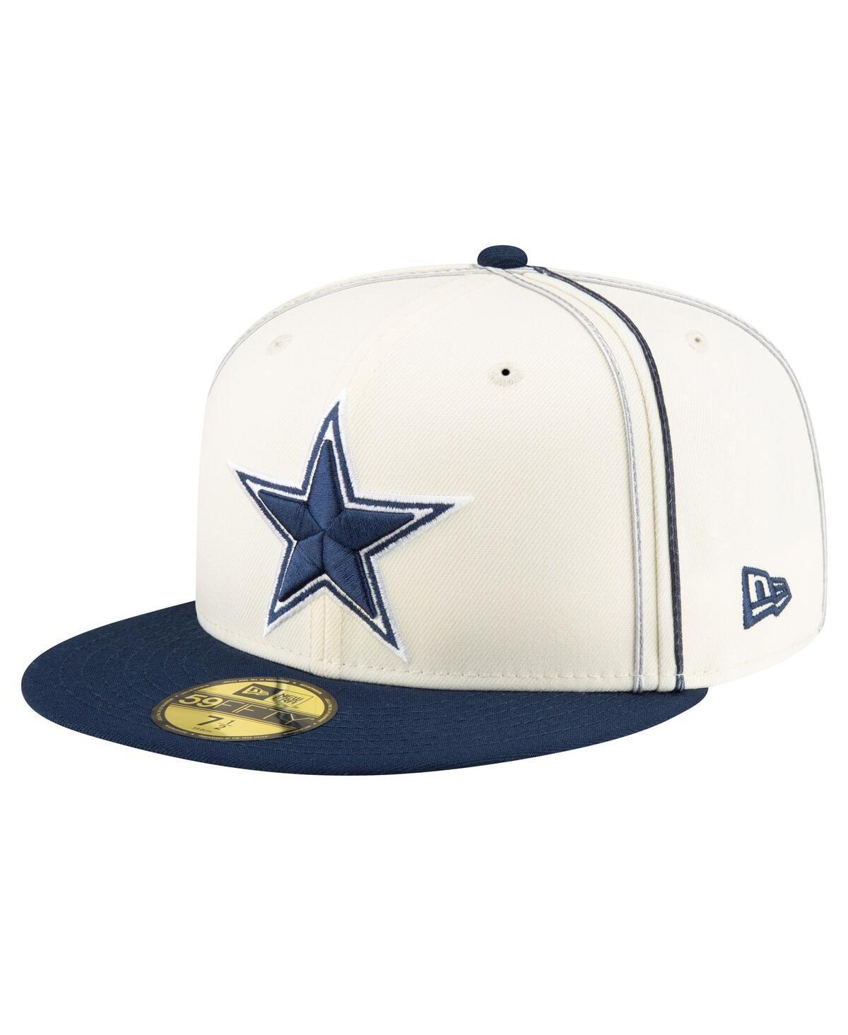 New Era Mens Cream Dallas Cowboys Soutache 59FIFTY Fitted Hat Product Image