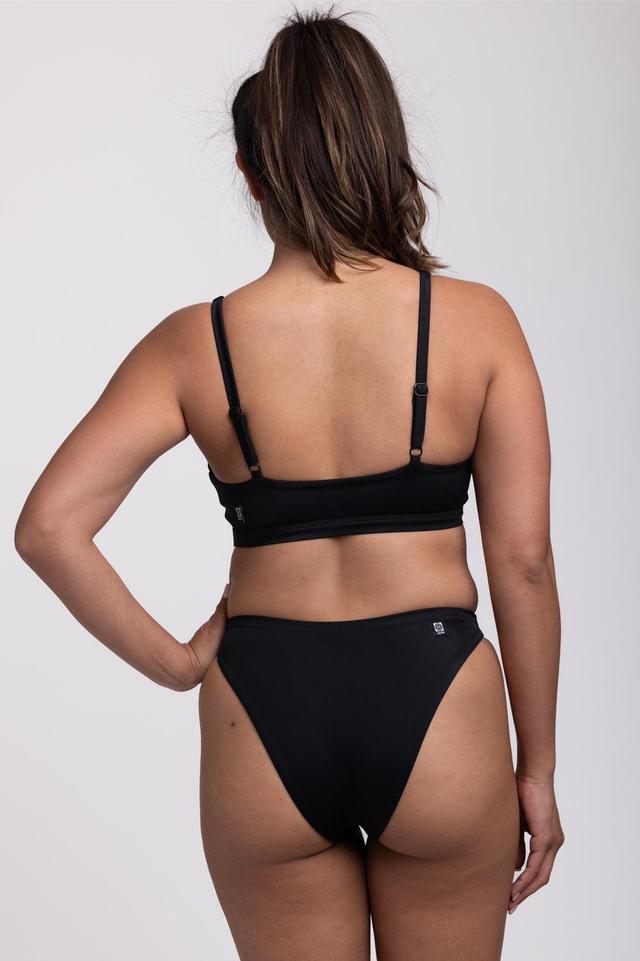 Haliewa Bikini Bottom - Black Female Product Image