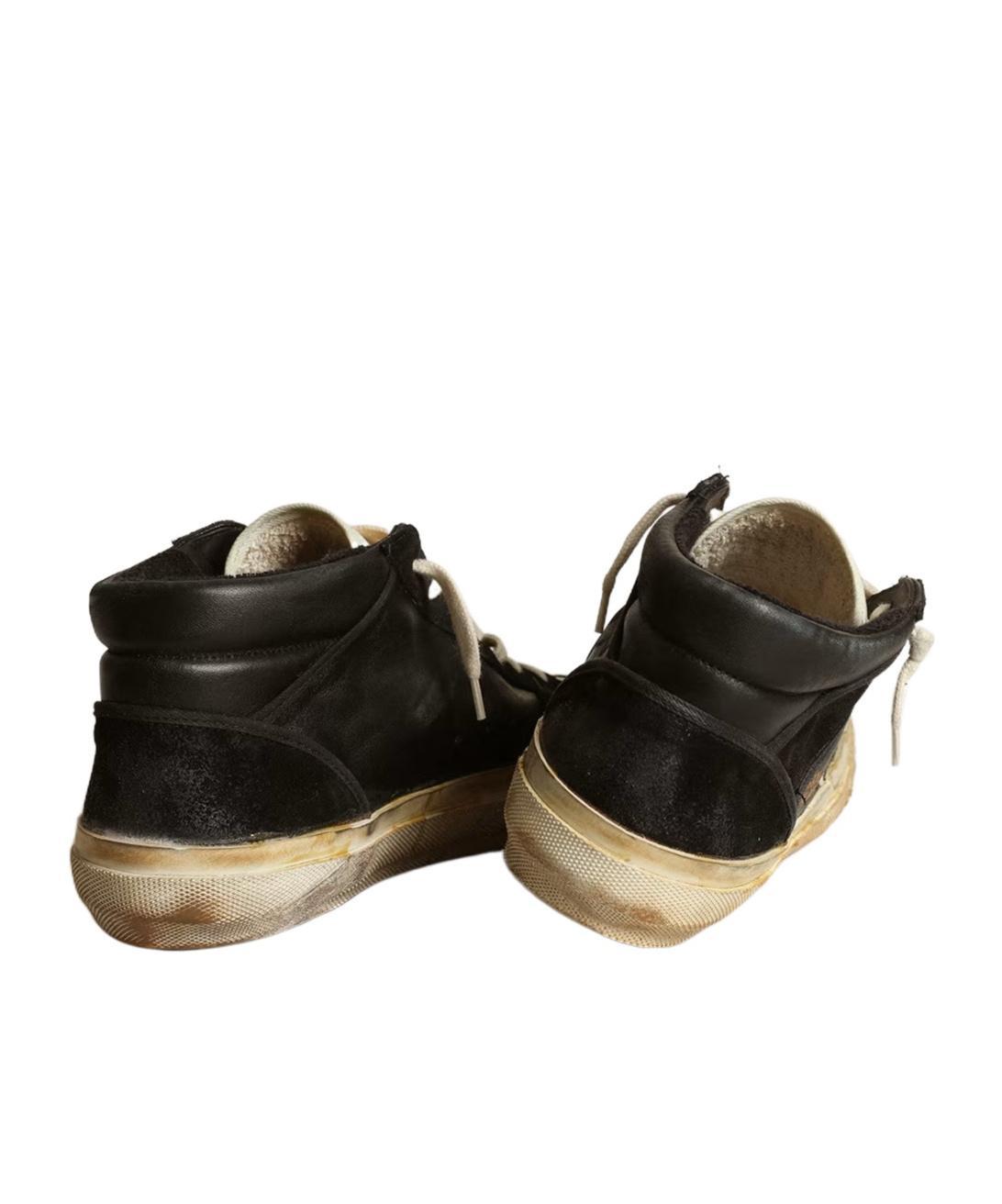 GOLDEN GOOSE Mid-star Leather Sneakers In Black Product Image