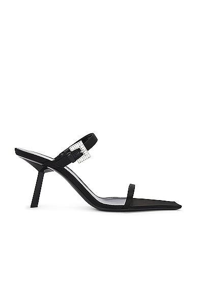 Saint Laurent Hope Mule Sandal in Black Product Image