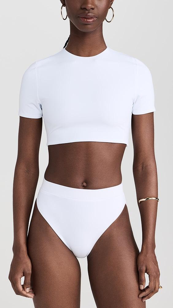 Dur Doux White Shell Bikini Bottoms | Shopbop Product Image