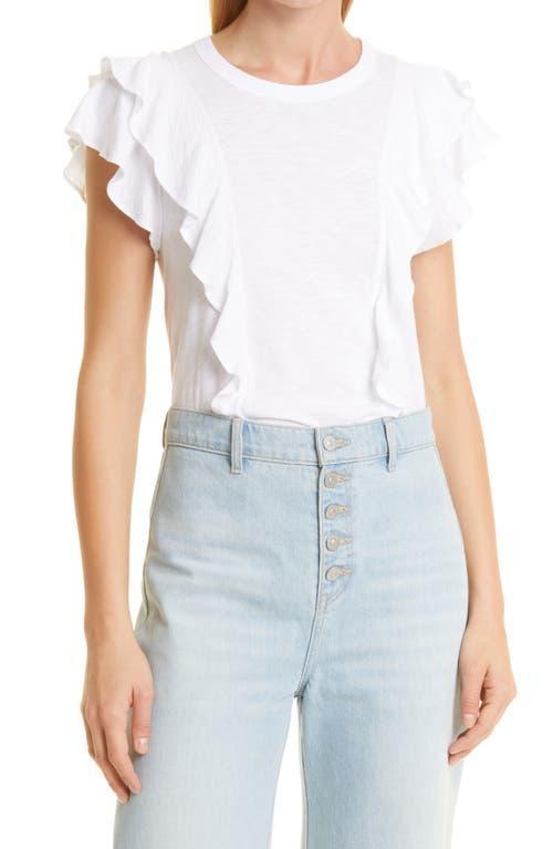 Veronica Beard Bea Ruffle T-Shirt Product Image