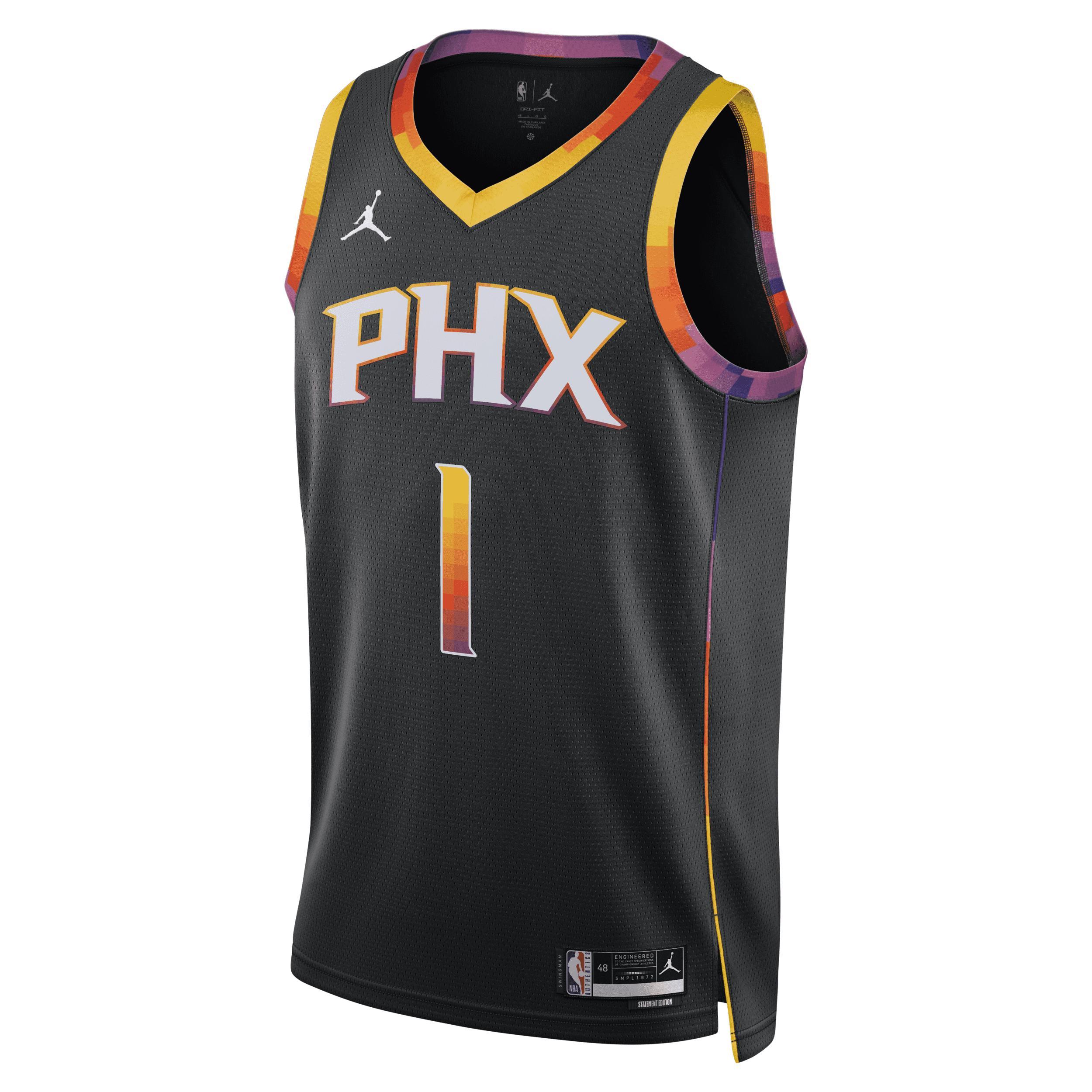 Mens Jordan Devin Booker Black Phoenix Suns Statement Edition Swingman Jersey - Black Product Image